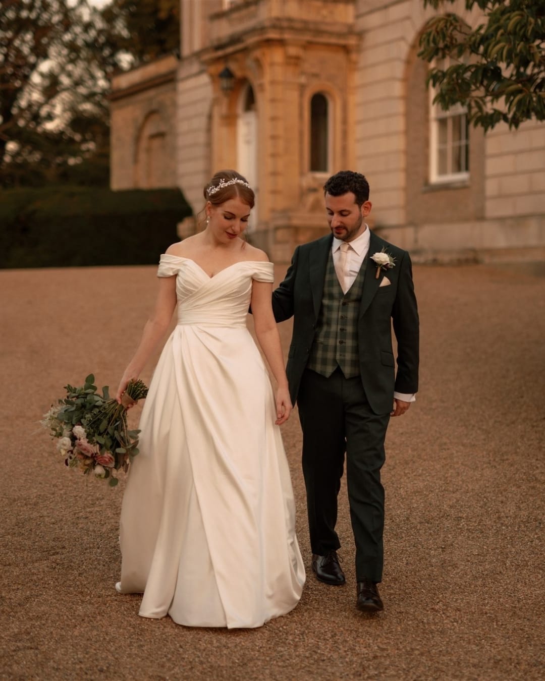 Husband and wife leave their fairtale wedding in Essex